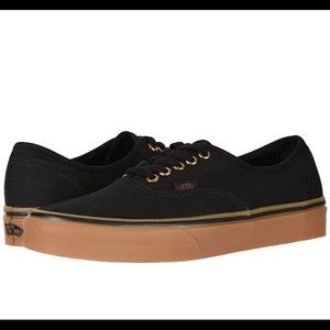 Vans Authentic Skate Shoe- Black/Gum sz 11